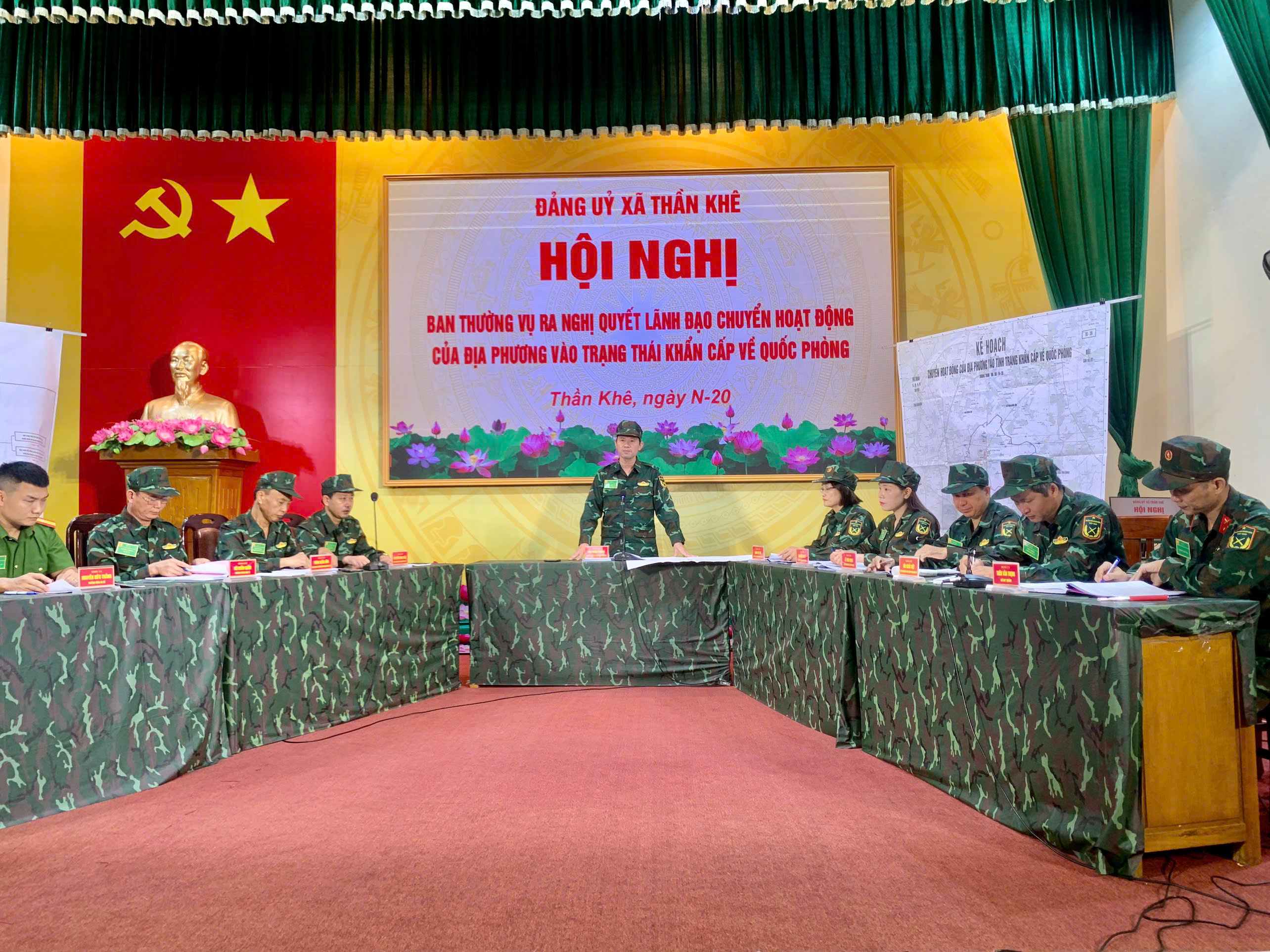 KHAI MẠC DIỄN TẬP CHIẾN ĐẤU TRONG KHU VỰC PHÒNG THỦ XÃ THẦN KHÊ NĂM 2026
