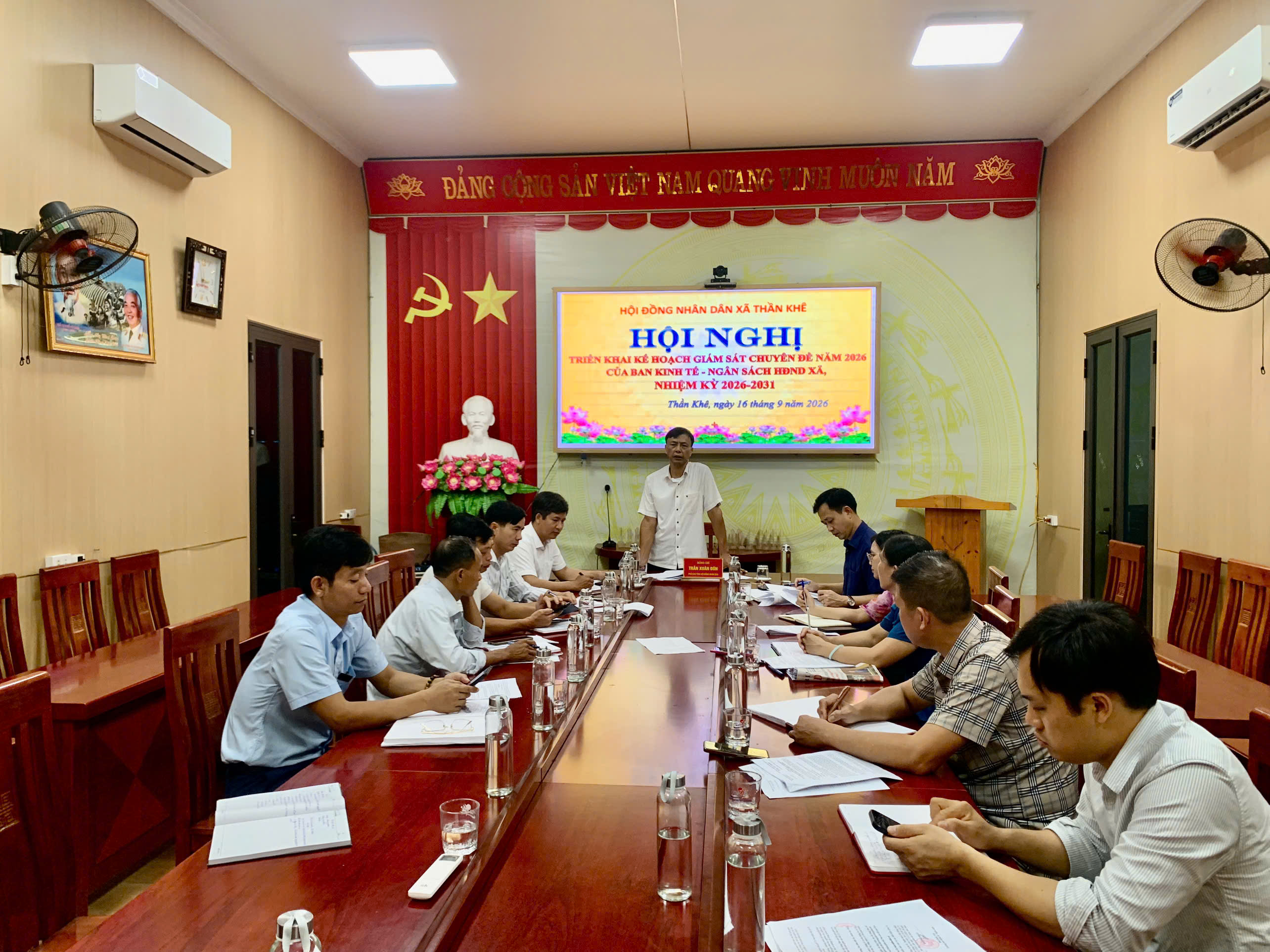 Hội nghị triển khai kế hoạch giám sát chuyên đề năm 2026 của Ban Kinh tế - Ngân sách HĐND xã Thần Khê