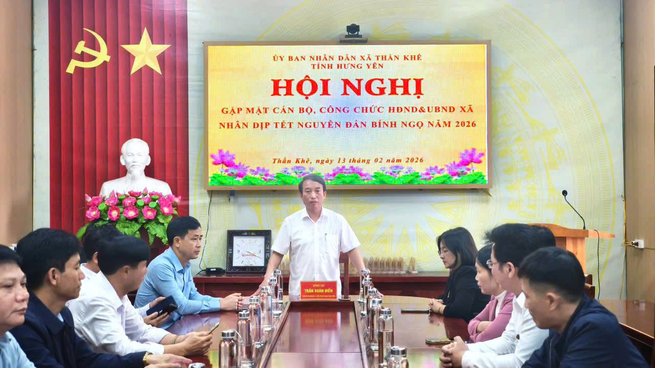 UBND xã Thần Khê tổ chức Gặp mặt cán bộ, công chức HĐND và UBND xã nhân dịp Tết nguyên đán Bính Ngọ năm 2026