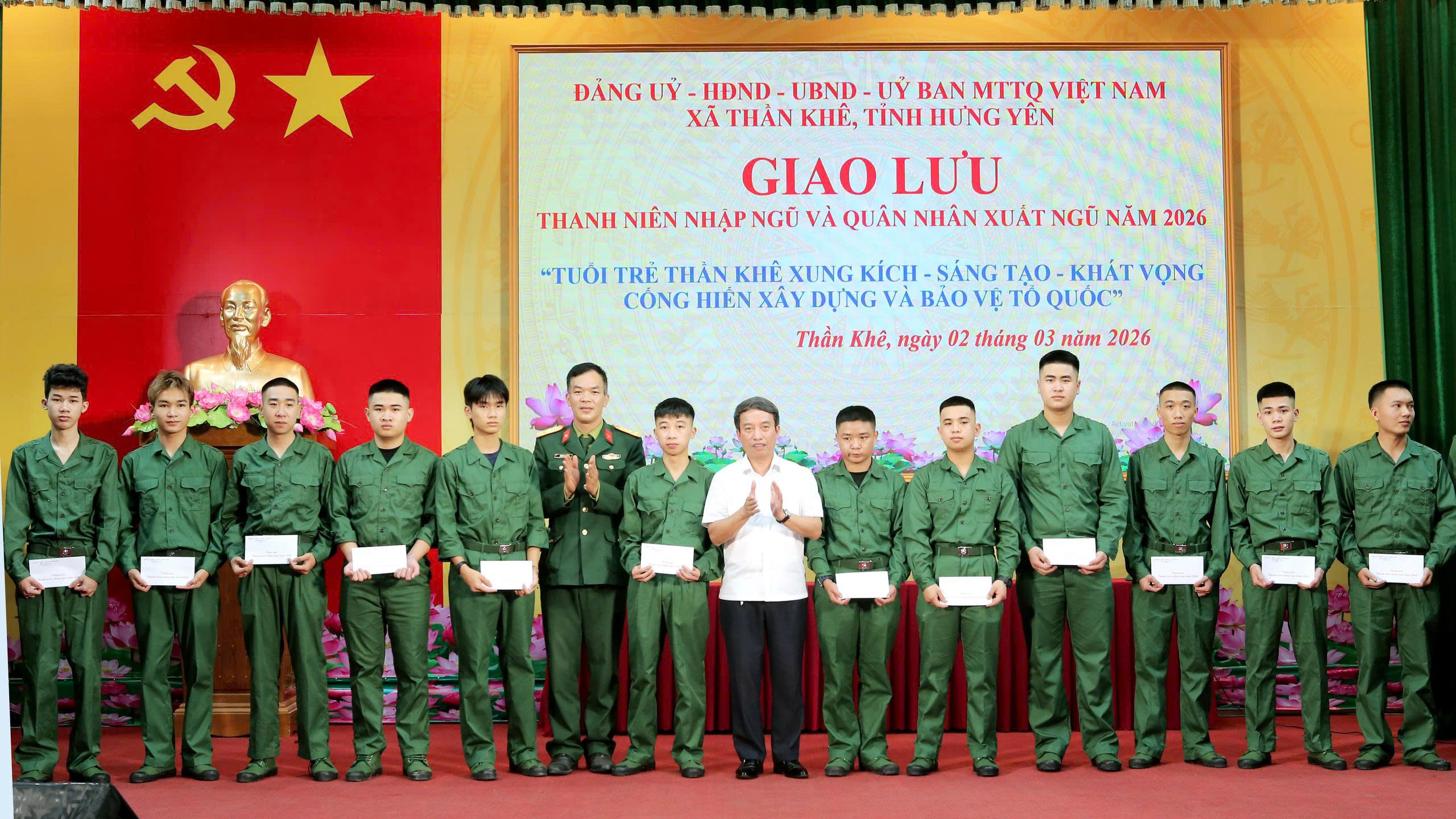 XÃ THẦN KHÊ GẶP MẶT, GIAO LƯU QUÂN NHÂN XUẤT NGŨ VÀ THANH NIÊN NHẬP NGŨ NĂM 2026