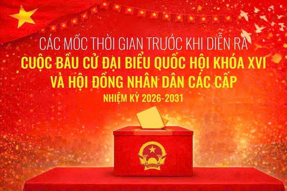 CÁC MỐC THỜI GIAN TRƯỚC CUỘC BẦU CỬ ĐẠI BIỂU QUỐC HỘI KHÓA XVI VÀ HĐND CÁC CẤP