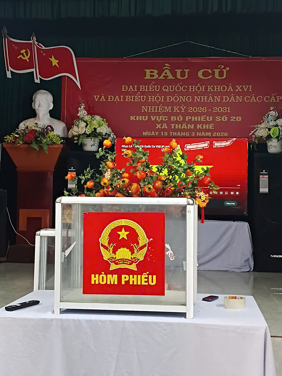 Xã Thần Khê chức vận hành thử nghiệm Chương trình khai mạc và thực hành quy trình bỏ phiếu bầu cử đại biểu Quốc hội khóa XVI và đại biểu HĐND các cấp, nhiệm kỳ 2026 – 2031
