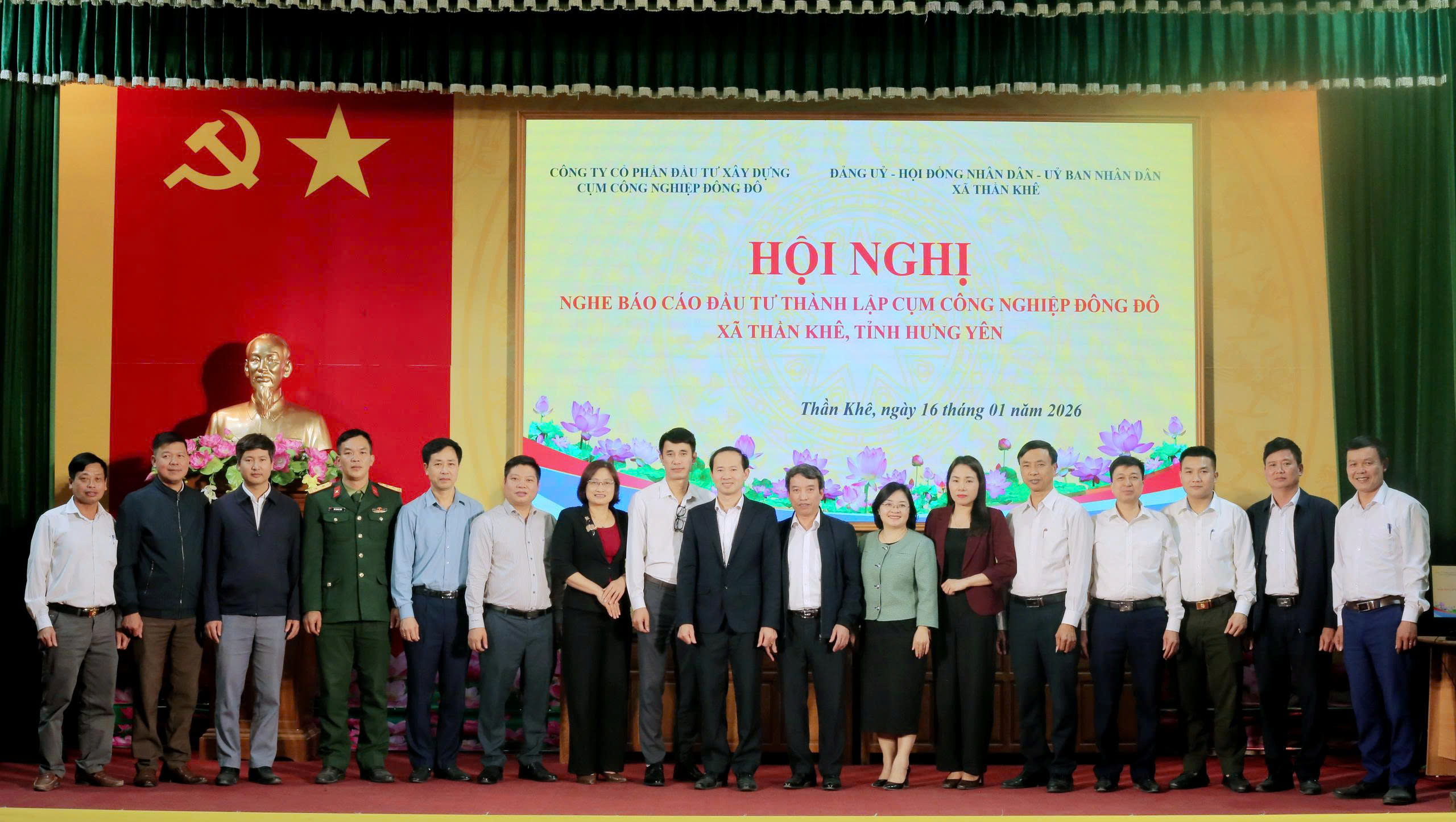BND xã Thần Khê tổ chức hội nghị nghe triển khai báo cáo đầu tư thành lập cụm công nghiệp Đông Đô, xã Thần Khê tỉnh Hưng Yên