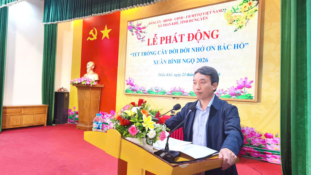 LỄ PHÁT ĐỘNG “TRỒNG CÂY ĐỜI ĐỜI NHỚ ƠN BÁC HỒ” XUÂN BÍNH NGỌ 2026