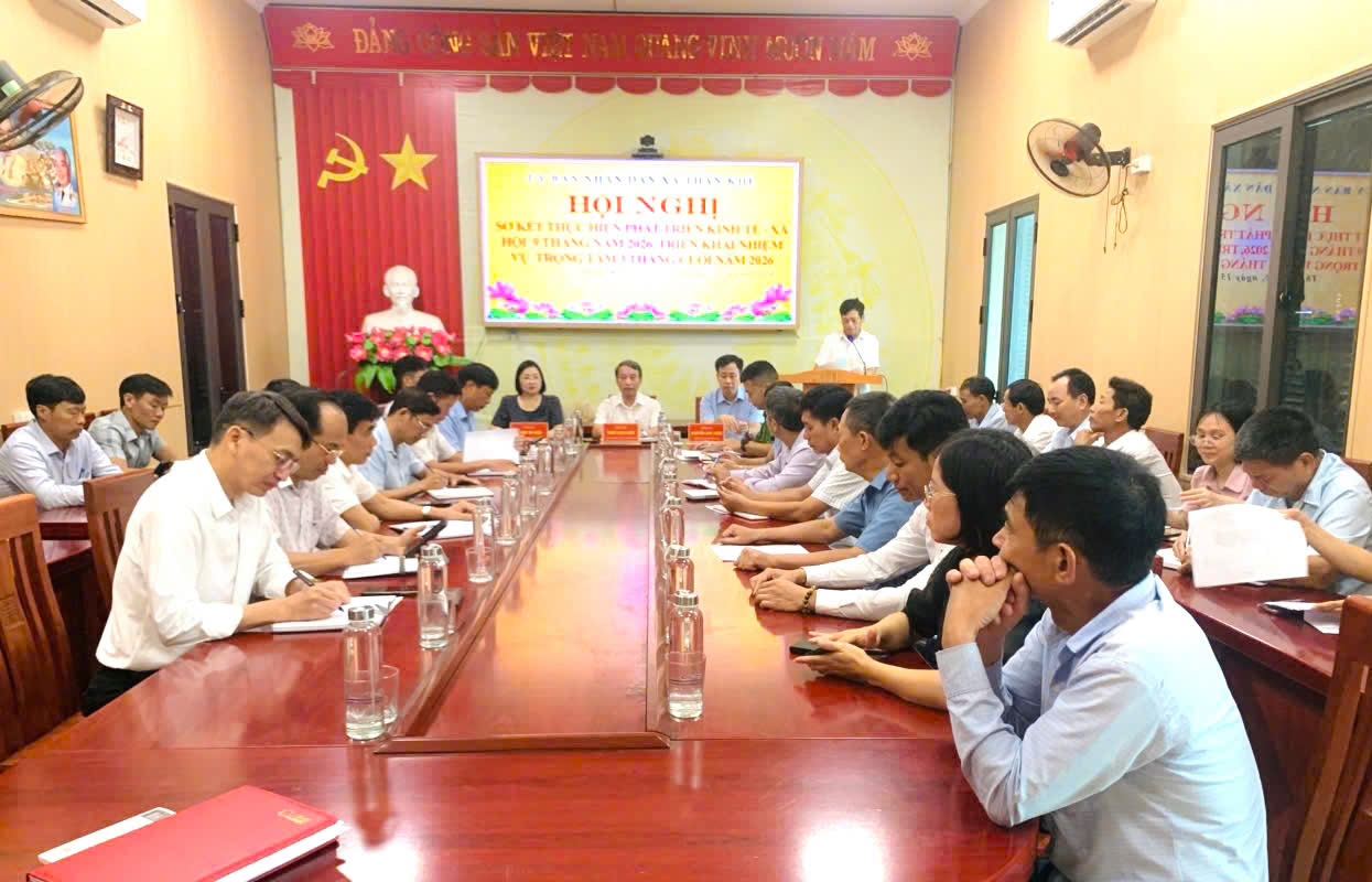 XÃ THẦN KHÊ SƠ KẾT TÌNH HÌNH PHÁT TRIỂN KINH TẾ - XÃ HỘI 9 THÁNG, TRIỂN KHAI NHIỆM VỤ TRỌNG TÂM 3 THÁNG CUỐI NĂM 2026